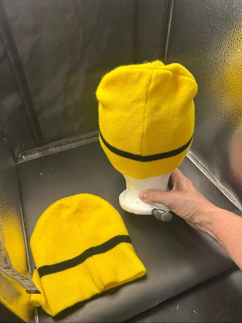 Kids Yellow Minion-Inspired Beanie Hat